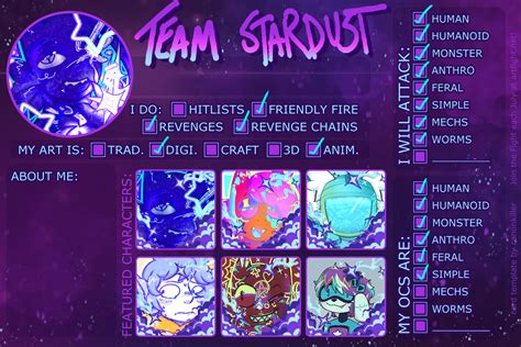 🌠Stardust Characters on Toyhouse