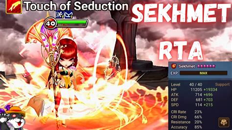 The Power Of Sekhmet Fire Desert Queen In RTA Summoners War YouTube