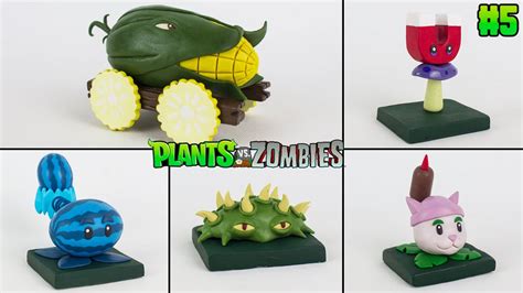 Esculpiendo A Plantas Plants Vs Zombies De Plastilina 5 Pvz Youtube