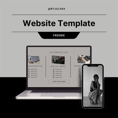 Website Template With Resell Rights Mrr Editable Portfolio Modern