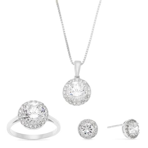 Cubic Zirconia Jewelry Set Montgomery Ward