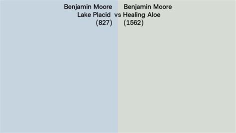 Benjamin Moore Lake Placid Vs Healing Aloe Side By Side Comparison