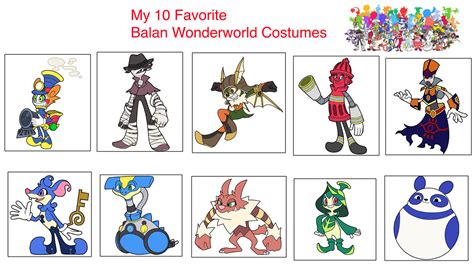 My top 10 Fav Balan Wonderworld Costumes by Nick-Jester on DeviantArt