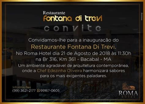 Texto Para Convite De Inaugura O De Restaurante