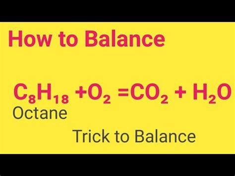 Exemplary Complete Combustion Of Octane Balancing Equations 1 Worksheet Answers