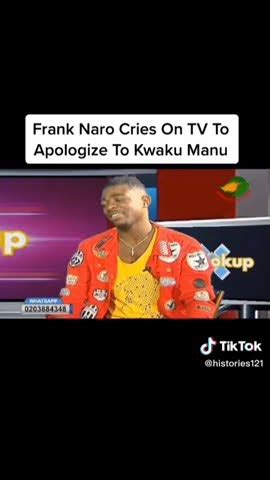 Frank Naro Apologies To Kwaku Manu Finally YouTube