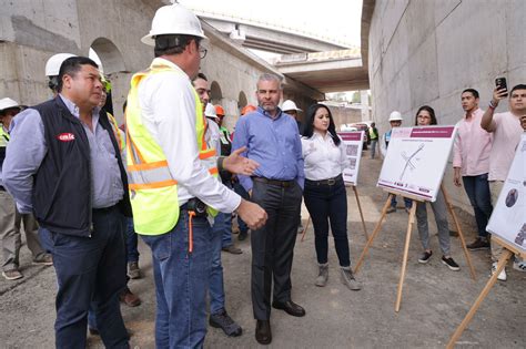 Supervisa Gobernador Avances En Distribuidor Vial De La Salida A