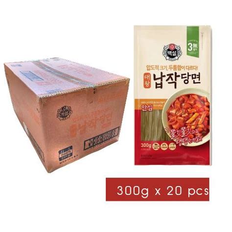 Korean Vermicelli Noodles Large Carton Flat Cj Beksul Napjak Dangmyeon