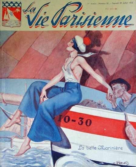 La Vie Parisienne 1933 La Belle Mariniere Sex Appeal Mad Men Art Vintage Ad Art Collection