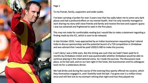 Brendan Taylor, Former Zimbabwe Captain, Reveals Shocking Details on Being Approached for Spot ...