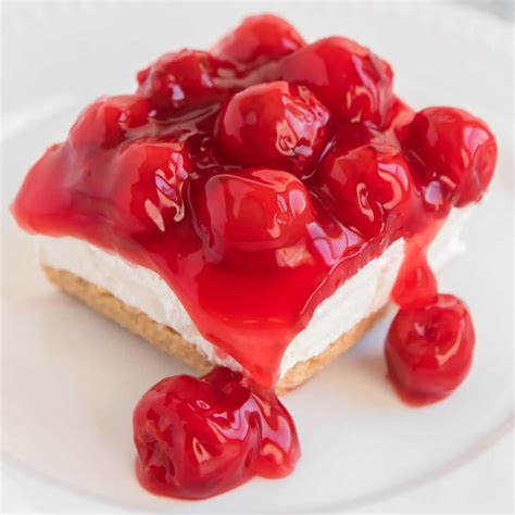 No Bake Cherry Cheesecake Pass The Dessert