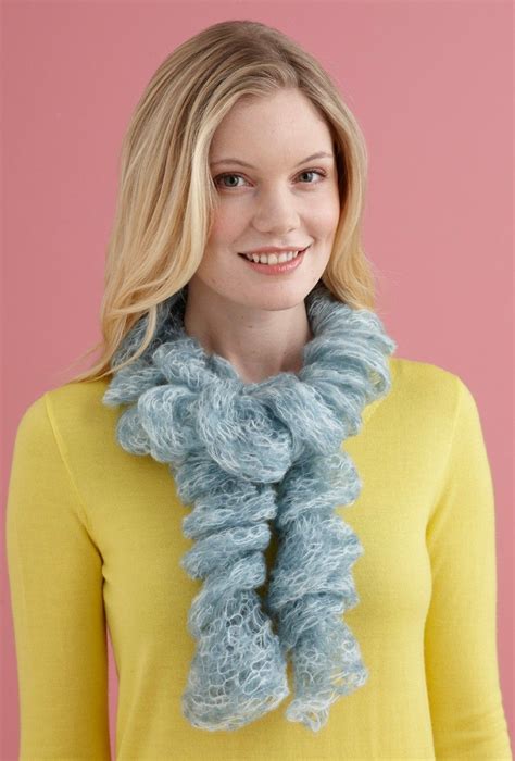 One Ball Twirly Scarf Knit Knitting Knit Scarf Easy Knitting