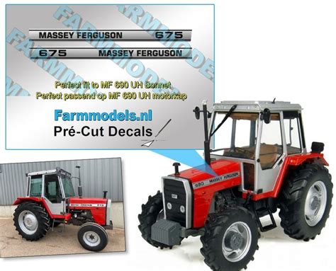 Massey Ferguson Mf Pré Cut Decals Vorgestanzte Aufkleber Voorgesneden