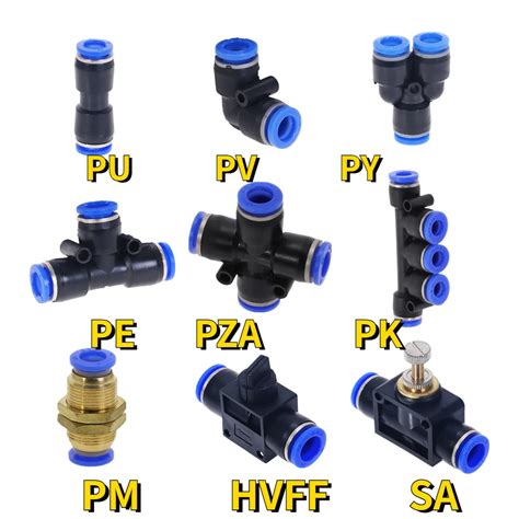 Conector R Pido De Manguera De Aire Tubo De Pl Stico Pu Py Pe Pv Pk