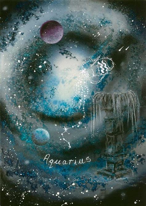 Aquarius Zodiac Art