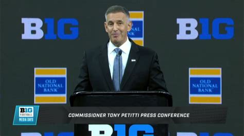 Big Ten Media Days Big Ten Commissioner Tony Petitti Youtube