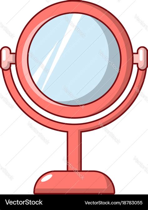 Mirror Icon Cartoon Style Royalty Free Vector Image