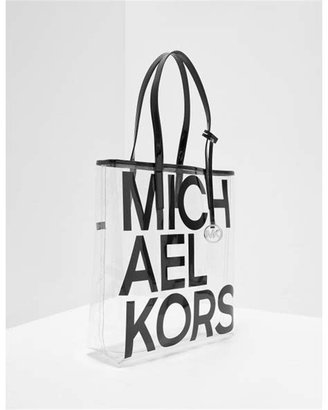 Michael Kors Clear Tote Bag Black | Lyst