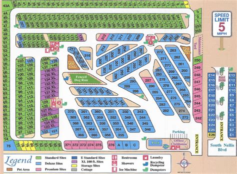 Resort Map Las Vegas Rv Resort Las Vegas Rv Resort