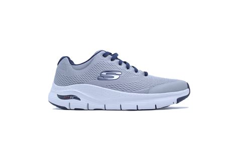 Tenis Skechers Arch Fit Masculino Azul Marinho Skechers T Nis