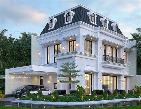 Desain Rumah Mediteran Klasik Lantai Bapak Rkv Di Tangerang