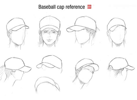 Baseball Cap Cap Drawing Drawing Hats Drawing Tutorial