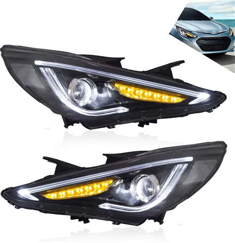 Amazon VLAND LED Headlights Compatible With Hyundai Sonata 2011