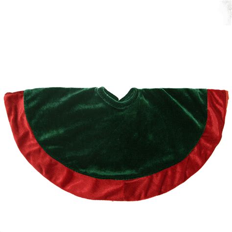 18" Green & Red Round Mini Christmas Tree Skirt | Christmas Central