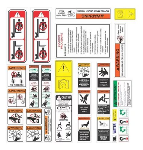 Etiquetas Peligro Y Seguridad Montacargas Hyster Yale Util