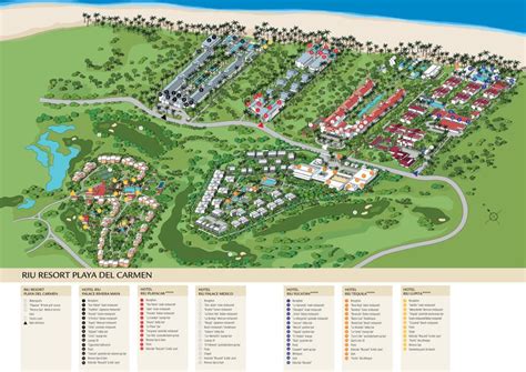 RIU Complex map - Travel resort maps