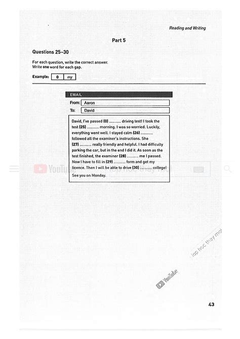 Ket A2 Key Collins 8 Practice Tests 2020 Lê Kế Thọ Page 43 Flip