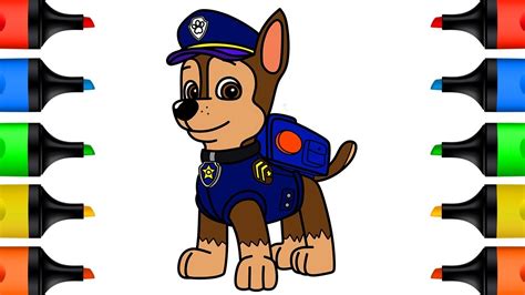 Chase Paw Patrol Drawing | Free download on ClipArtMag