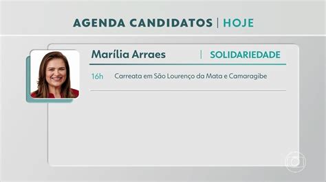 V Deo Confira A Agenda Dos Candidatos Ao Governo De Pernambuco Ne G