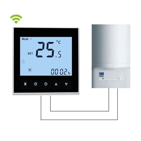 Programmable Digital Non Voltage Gas Water Boiler Heating Thermostat