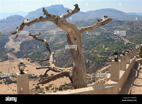 Tsambika Monastery Rhodes Dodecanese Stock Photo Alamy