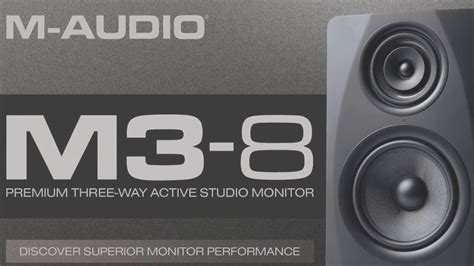 M Audio M3 8 Active Professional Studio Monitor Speakers Youtube