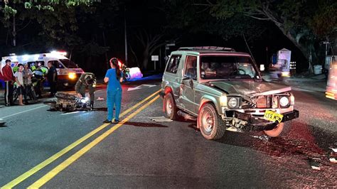 Accidente en vías del Huila deja cuatro personas heridas