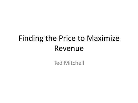 Ppt Review Of Maximize Revenue Profit Powerpoint Presentation Free