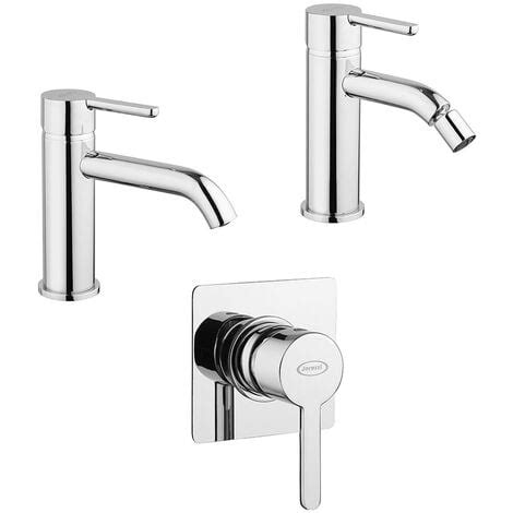 Set Miscelatori Lavabo Bidet Incasso Doccia Jacuzzi Rubinetteria