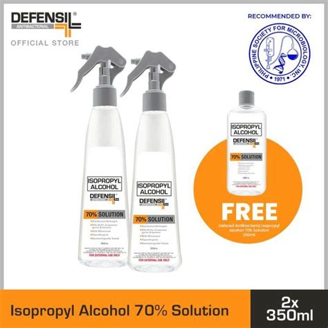 Defensil Antibacterial Isopropyl Alcohol Solution X Lazada Ph