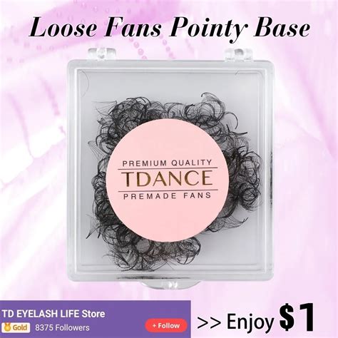 TDANCE Extensions De Cils Russes Base Pointue Pr Fabriqu Es Tige