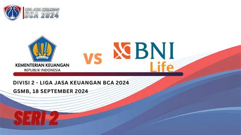 Liga Jasa Keuangan Bca Kemenkeu Vs Bni Life Seri Divisi