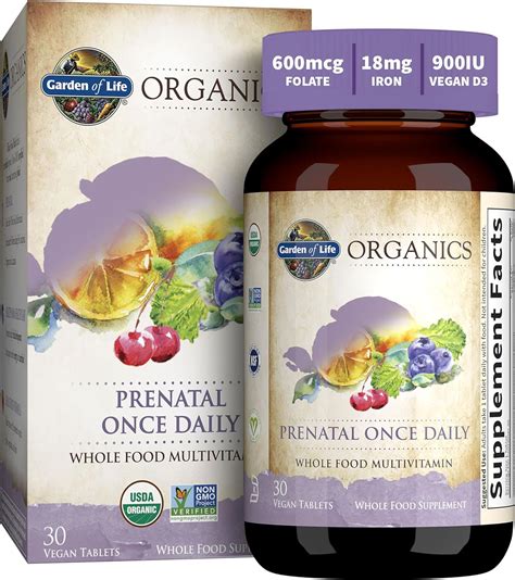 Amazon Garden Of Life Mykind Organics Prenatal Once Daily Tablet