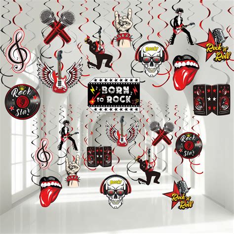 Rock And Roll Centerpiece Ideas