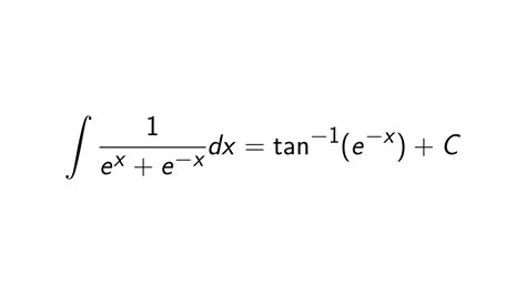 What Is The Integral Of 1 E X E X Epsilonify