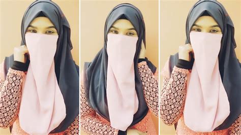 Niqab Tutorial Full Coverage Hijab Tutorial With Niqab 🖤 Youtube