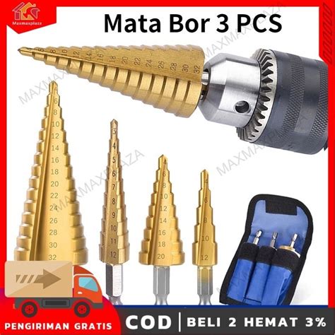 Jual Mata Bor Pagoda Untuk Baja Pcs Pcs Spiral Hss Steel Titanium