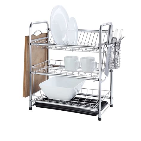 Classic 3 Tier Stainless Steel Dish Drying Rack U Need