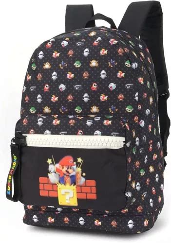 Mochila De Costas Masculina Super Mario Bros Luxcel Frete Gr Tis