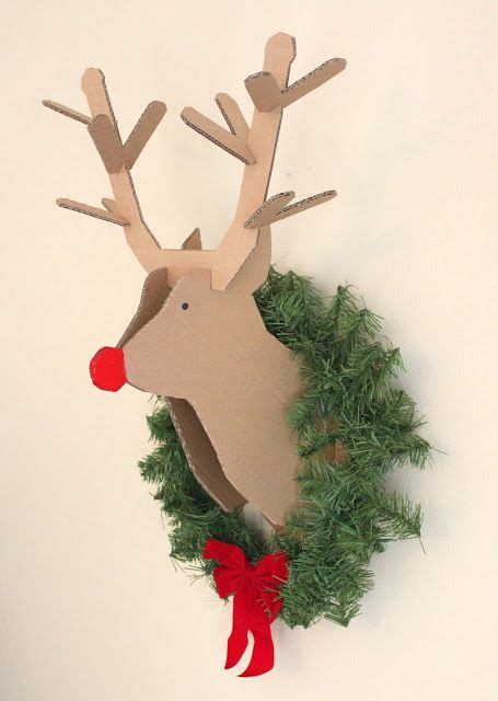 creatively christy: DIY Cardboard Reindeer | Christmas reindeer ...